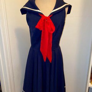 RockSteady Sweet Sails Nautical Navy Sailor Dress
